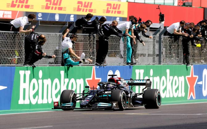 44 Lewis Hamilton GBR, Mercedes AMG Petronas F1 Team , F1 Grand Prix of Portugal at Autodromo Internacional do Algarve on May 2, 2021 in Portimao, Portugal Photo by HOCH ZWEI Portimao Portugal