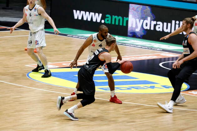 02 05 2021, easyCredit Basketball Bundesliga, BBL, season 2020 2021, men, Chemnitz Niners Ratiopharm Ulm Thomas Klepeisz, Ratiopharm Ulm Chemnitz Fair Chemnitz Saxony Germany