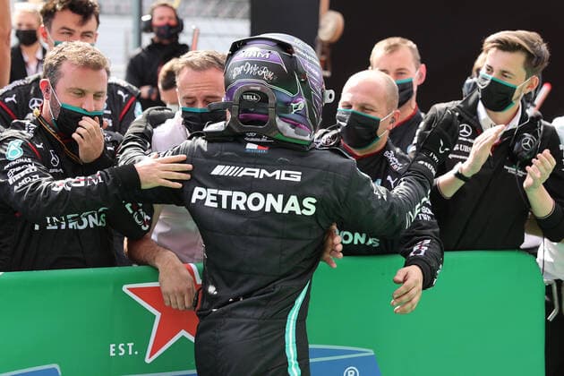 F1 Grand Prix of Portugal 44 Lewis Hamilton (GBR, Mercedes-AMG Petronas F1 Team), F1 Grand Prix of Portugal at Autodromo Internacional do Algarve on May 2, 2021 in Portimao, Portugal. (Photo by xpbimages.com XPB Images FIA Pool via HOCH ZWEI) Portimao Portugal Poolfoto HOCH ZWEI Pool XPB Images ,EDITORIAL USE ONLY
