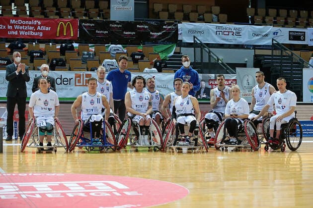 02 05 2021, xovx, wheelchair basketball champions cup 2021, final, , RSB Thuringia Bulls RSV Lahn Dill The RSB Thuringia Bulls wins the 2 place in the Champions League Wetzlar Rittal Arena Hesse Germany EN