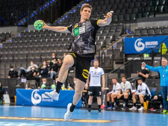Finn Lemke Germany 06 , Germany vs Estonia, European Championship Qualification, Handball, Men, 02 05 2021 Germany vs Estonia, European Championship Qualification, Handball, Men, 02 05 2021 Stuttgart Copyright: xMichaelxSchmidt Eibner-Pressefotx EP_MST