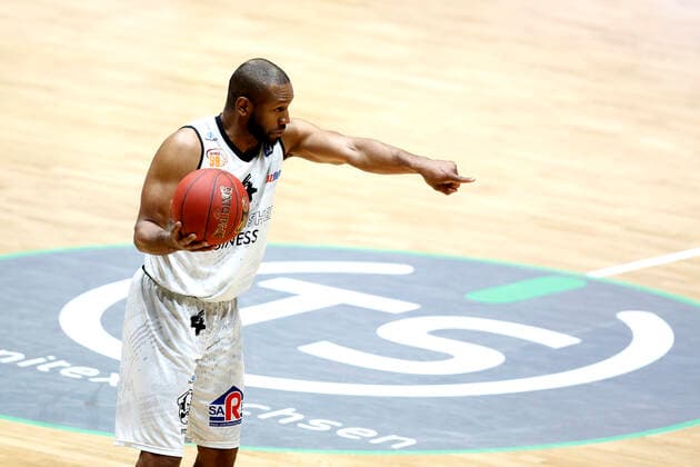 02 05 2021, easyCredit Basketball Bundesliga, BBL, season 2020 2021, men, Chemnitz Niners Ratiopharm Ulm Virgel Matthews, Niners Chemnitz Chemnitz Fair Chemnitz Saxony Germany