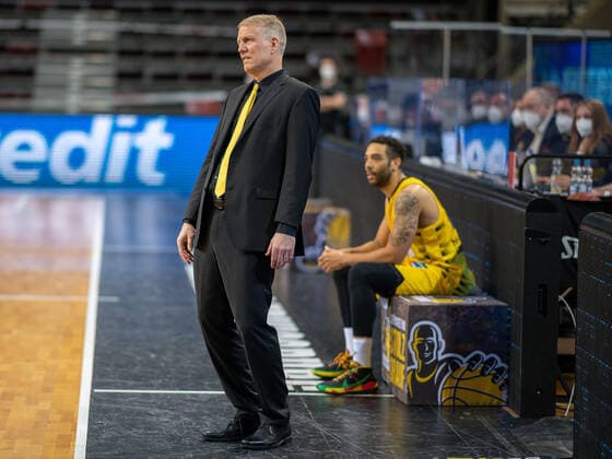 John Patrick MHP Riesen Ludwigsburg, Head Coach , MHP Riesen Ludwigsburg vs Telekom Baskets Bonn, Basketball, Bundesliga, easycredit BBL, 32 Spieltag, Spielzeit 2020 2021, 02 05 2021, MHP Riesen Ludwigsburg vs Telekom Baskets Bonn, Basketball, Bundesliga, easycredit BBL, 32 Spieltag, Spielzeit 2020 2021, 02 05 2021 Ludwigsburg Copyright: xEibner-Pressefoto SaschaxWaltherx EP_SWA