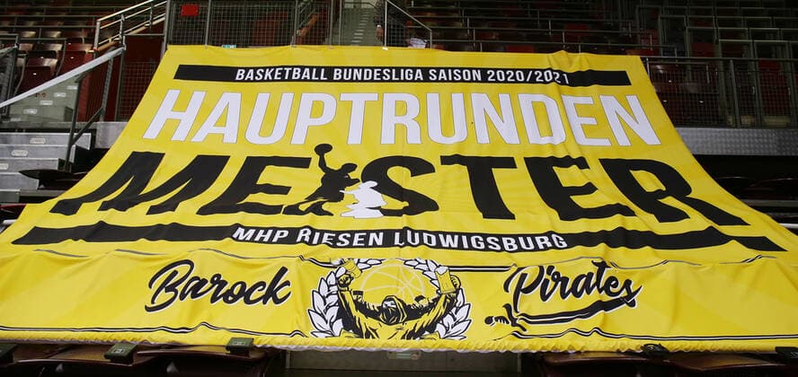 Ludwigsburg , Basketball easyCredit BBL Bundesliga , MHP RIESEN Ludwigsburg vs Telekom Baskets Bonn , Main round champion , Poster