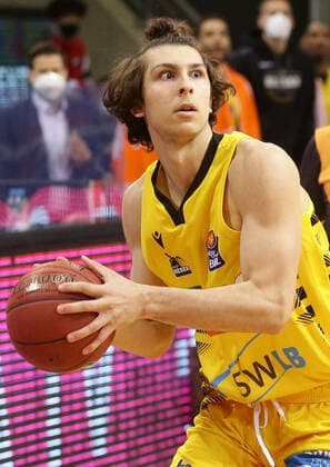 Ludwigsburg , Basketball easyCredit BBL Bundesliga , MHP RIESEN Ludwigsburg vs Telekom Baskets Bonn , Aeneas Jung Riesen