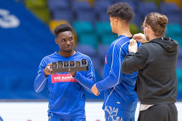 Fraport Skyliners EWE Baskets Oldenburg, easyCredit BBL Alvin Onyia Fraport Skyliners, 10 basketball match of the easyCredit BBL between Fraport Skyliners and EWE Baskets Oldenburg on 2 May 2021 at Fraport Arena in Frankfurt am Main , Frankfurt am Main Hesse Germany Fraport Arena