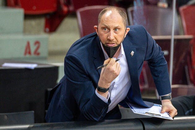 Chris O Shea Telekom Baskets Bonn, assistant coach , MHP Riesen Ludwigsburg vs Telekom Baskets Bonn, Basketball, Bundesliga, easycredit BBL, 32 Spieltag, Spielzeit 2020 2021, 02 05 2021, MHP Riesen Ludwigsburg vs Telekom Baskets Bonn, Basketball, Bundesliga, easycredit BBL, 32 Spieltag, Spielzeit 2020 2021, 02 05 2021 Ludwigsburg Copyright: xEibner-Pressefoto SaschaxWaltherx EP_SWA