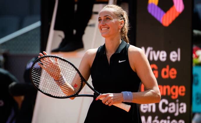 Mandatory Credit: Photo by Rob Prange Shutterstock (11876065al) Petra Kvitova of the Czech Republic in action during the third round of the 2021 Mutua Madrid Open WTA, Tennis Damen 1000 tournament Mutua Madrid Open, Tennis, La Caja Magica, Madrid, Spain - 03 May 2021 Mutua Madrid Open, Tennis, La Caja Magica, Madrid, Spain - 03 May 2021  Copyright: xRobxPrange Shutterstockx 11876065al