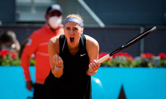 Mandatory Credit: Photo by Rob Prange Shutterstock (11876065am) Petra Kvitova of the Czech Republic in action during the third round of the 2021 Mutua Madrid Open WTA, Tennis Damen 1000 tournament Mutua Madrid Open, Tennis, La Caja Magica, Madrid, Spain - 03 May 2021 Mutua Madrid Open, Tennis, La Caja Magica, Madrid, Spain - 03 May 2021  Copyright: xRobxPrange Shutterstockx 11876065am