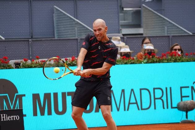 Adrian Mannarino FRA vs Carlos Alcaraz SPA during the Monday session at the Mutua Madrid Tennis Open, Madrid May 3, 2021 Cordon Press  xx xx
