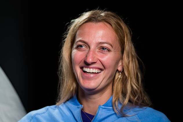 Mandatory Credit: Photo by Rob Prange Shutterstock (11876065br) Petra Kvitova of the Czech Republic talks to thhe media after winning the third round of the 2021 Mutua Madrid Open WTA, Tennis Damen 1000 tournament Mutua Madrid Open, Tennis, La Caja Magica, Madrid, Spain - 03 May 2021 Mutua Madrid Open, Tennis, La Caja Magica, Madrid, Spain - 03 May 2021  Copyright: xRobxPrange Shutterstockx 11876065br