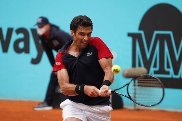 Pablo Andujar SPA vs Marcos Giron US during the Monday session at the Mutua Madrid Tennis Open, Madrid May 3, 2021 Cordon Press  xx xx