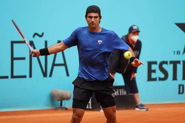 Pablo Andujar SPA vs Marcos Giron US during the Monday session at the Mutua Madrid Tennis Open, Madrid May 3, 2021 Cordon Press  xx xx
