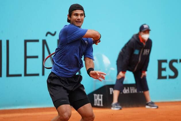 Pablo Andujar SPA vs Marcos Giron US during the Monday session at the Mutua Madrid Tennis Open, Madrid May 3, 2021 Cordon Press  xx xx