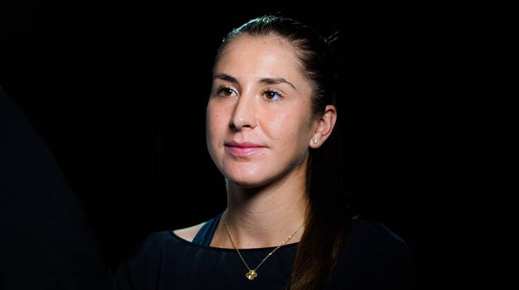 May 3, 2021, MADRID, MADRID, SPAIN: Belinda Bencic of Switzerland talks to thhe media after winning the third round of the 2021 Mutua Madrid Open WTA, Tennis Damen 1000 tournament MADRID SPAIN - ZUMAa181 20210503_zaa_a181_167 Copyright: xRobxPrangex