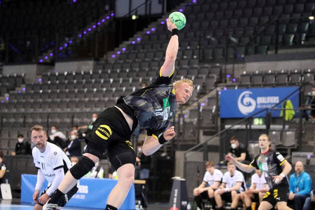 02 05 21 Germany Estonia Germany, Stuttgart, 05 02 2021, handball, EHF Euro 2022 European Championship qualification, DHB Germany Estonia Sebastian Firnhaber Germany