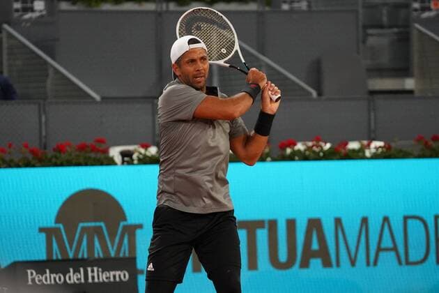 Christian Garin CHI vs Fernando Verdasco SPA Durning Match WTA 1000 Mutua Madrid Open 2021, Madrid May 3, 2021 Cordon Press  xx xx