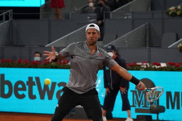Christian Garin CHI vs Fernando Verdasco SPA Durning Match WTA 1000 Mutua Madrid Open 2021, Madrid May 3, 2021 Cordon Press  xx xx