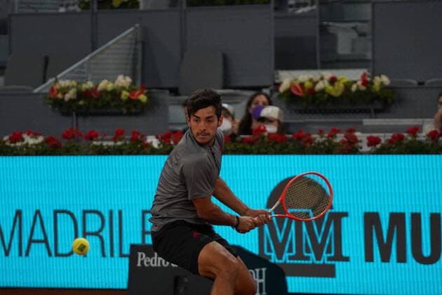 Christian Garin CHI vs Fernando Verdasco SPA Durning Match WTA 1000 Mutua Madrid Open 2021, Madrid May 3, 2021 Cordon Press  xx xx