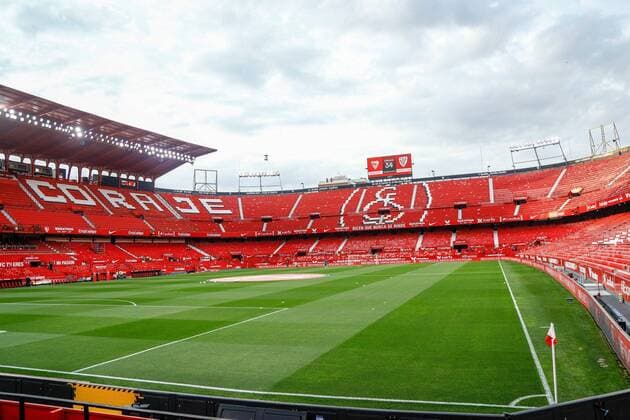 Mandatory Credit: Photo by Pressinphoto Shutterstock (11887831l) Ramon Sanchez Pizjuan stadium Sevilla CF v Athletic Club, LaLiga Santander, date 34. Football, Sanchez Pizjuan Stadium, Sevilla, Spain - 3 Apr 2021 EDITORIAL USE ONLY No use with unauthorised audio, video, data, fixture lists (outside the EU), club league logos or live services. Online in-match use limited to 45 images (+15 in extra time). No use to emulate moving images. No use in betting, games or single club league player publications services. Sevilla CF v Athletic Club, LaLiga Santander, date 34. Football, Sanchez Pizjuan Stadium, Sevilla, Spain - 3 Apr 2021 EDITORIAL USE ONLY No use with unauthorised audio, video, data, fixture lists (outside the EU), club league logos or live services. Online in-match use limited to 45 images (+15 in extra time). No use to emulate moving images. No use in betting, games or Copyright: xPressinphoto Shutterstockx 11887831l