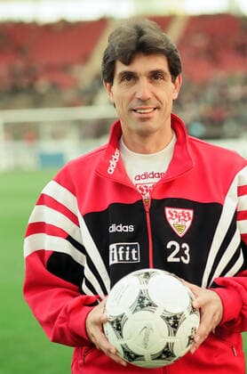 26 10 96 VfB Stuttgart Borussia Mönchengladbach Germany, Stuttgart, 26 10 1996, Football, Bundesliga, Season 1996 1997, VfB Stuttgart Borussia Mönchengladbach 5 0 Rainer Adrion Co Trainer VfB Stuttgart