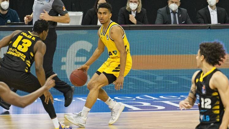 Maodo Lo Alba 0, 04 05 2021, BBL, Alba Berlin vs MHP RIESEN Ludwigsburg, at Mercedes Benz Arena, GER, Berlin, 04 05 2021, BBL, Alba vs MHP RIESEN Ludwigsburg Berlin Copyright: xUwexKoch Eibner-Pressefotox EP_UKH