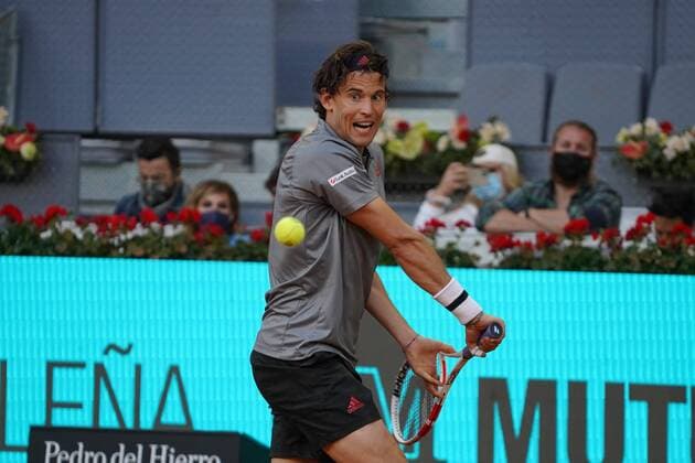 Dominic Thiem AUT vs Marcos Giron US Durning Match WTA 1000 Mutua Madrid Open 2021, Madrid May 4, 2021 Cordon Press  xx xx