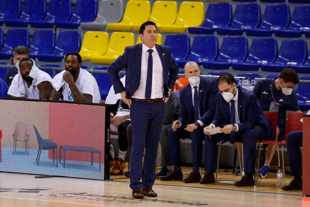 May 4, 2021, Barcelona, Spain: Xavi Pascual of Zenit St Petersburg during the Turkish Airlines EuroLeague match between FC Barcelona, Barca and Zenit San Petersbourg at Palau Blaugrana in Barcelona, Spain. Barcelona Spain - ZUMAd159 20210504_zia_d159_037 Copyright: xDavidxRamirezx