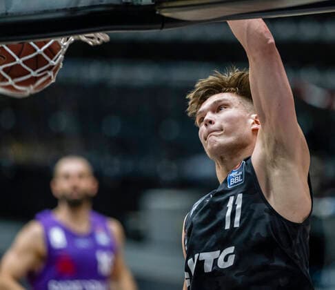 Maik Kotsar Towers 04 05 21, Hamburg Towers vs BG Göttingen, Hamburg Wilhelmsburg, edel optics Arena, easyCredit BBL, Basketball Bundesliga, season 2020 2021, 33 matchday Â