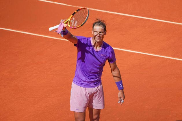 Mutua Madrid Open - Day Seven Rafael Nadal of Spain in action during his second round match against Carlos Alcaraz of Spain during day seven of the Mutua Madrid Open at La Caja Magicaon May 05, 2021 in Madrid, Spain Madrid Spain gonzalez-notitle210505_npPec  Copyright: xOscarxGonzalezx