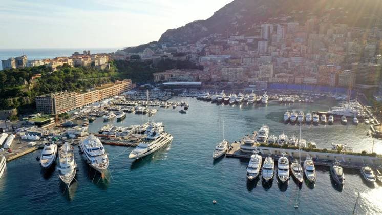 142 Mandatory Credit: Photo by Sam Bagnall Motorsport Images Shutterstock (11891052a) An aerial view of the harbour during the 2021 Formula E Round 7 - Monaco E-Prix 2021 FE Round 7 - Monaco E-Prix, Circuit de Monaco, Monte Carlo, Monaco - 05 May 2021 2021 FE Round 7 - Monaco E-Prix, Circuit de Monaco, Monte Carlo, Monaco - 05 May 2021 142  Copyright: xSamxBagnall MotorsportxImages Shutterstockx 11891052a