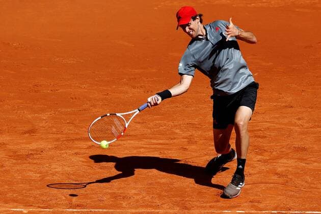 Dominic Thiem of Austria in action against Alex de Minaur of Australia during their Mutua Madrid Open round of 16 match held in Madrid, Spain, 06 May 2021. Mutua Madrid Open tennis tournament !ACHTUNG: NUR REDAKTIONELLE NUTZUNG!  Copyright: xCHEMAxMOYAx GRAF514 20210506-637559020863591857