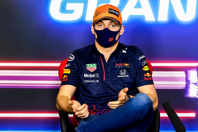 F1 Grand Prix of Spain 33 Max Verstappen (NED, Red Bull Racing), F1 Grand Prix of Spain at Circuit de Barcelona-Catalunya on May 6, 2021 in Barcelona, Spain. (Photo by Mark Sutton LAT Motorsport Images FIA Pool via HOCH ZWEI) Barcelona Spain Poolfoto HOCH ZWEI Pool Motorsport Images ,EDITORIAL USE ONLY