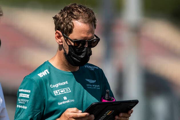 VETTEL Sebastian (ger), Aston Martin F1 AMR21, portrait during the Formula 1 Aramco Gran Premio De Espana 2021 from May 07 to 10, 2021 on the Circuit de Barcelona-Catalunya, in Montmelo, near Barcelona, Spain FORMULE 1 : Grand prix d Espagne - Barcelone - Preparations - 06 05 2021 DPPI Panoramic  00121006__B2_8821