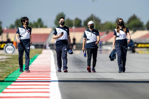 TSUNODA Yuki (jap), Scuderia AlphaTauri Honda AT02, portrait during the Formula 1 Aramco Gran Premio De Espana 2021 from May 07 to 10, 2021 on the Circuit de Barcelona-Catalunya, in Montmelo, near Barcelona, Spain FORMULE 1 : Grand prix d Espagne - Barcelone - Preparations - 06 05 2021 DPPI Panoramic  00121006__B2_8864