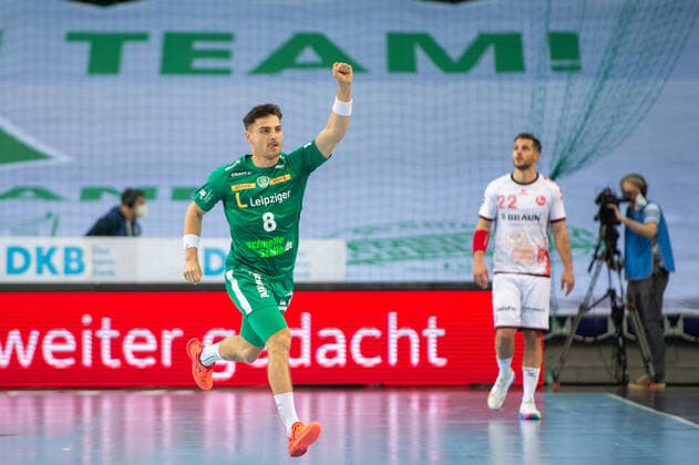 Lucas Krzikalla DHfK 8 GER, Handball, 1 Bundesliga, SC DHfK vs MT Melsungen, 06 05 2021 Copyright: xModlax Eibner-Pressefotox EP_cma