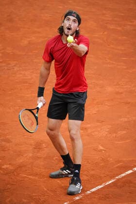 Mutua Madrid Open - Day Eight Stefanos Tsitsipas of Greece in accion durante his third round match against Casper Ruud of Norway during day eight of the Mutua Madrid Open at La Caja Magica on May 06, 2021 in Madrid, Spain. Madrid Spain gonzalez-notitle210506_npdVO  Copyright: xOscarxGonzalezx