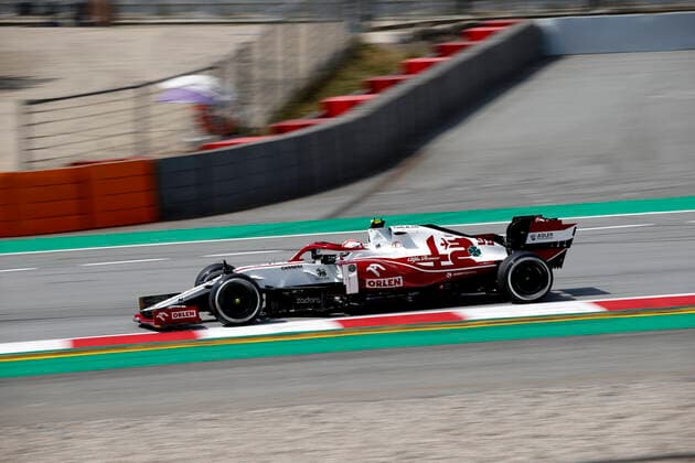 99 Antonio Giovinazzi ITA, Alfa Romeo Racing ORLEN , F1 Grand Prix of Spain at Circuit de Barcelona Catalunya on May 7, 2021 in Barcelona, Spain Photo by HOCH ZWEI Barcelona Spain