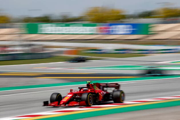 55 Carlos Sainz ESP, Scuderia Ferrari Mission Winnow , F1 Grand Prix of Spain at Circuit de Barcelona Catalunya on May 7, 2021 in Barcelona, Spain Photo by HOCH ZWEI Barcelona Spain