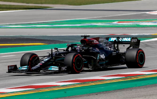 44 Lewis Hamilton GBR, Mercedes AMG Petronas F1 Team , F1 Grand Prix of Spain at Circuit de Barcelona Catalunya on May 7, 2021 in Barcelona, Spain Photo by HOCH ZWEI Barcelona Spain