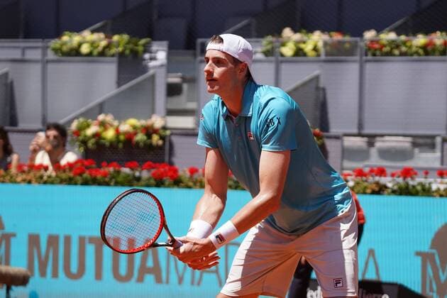 Dominic Thiem AUT VS John Isner US Durning Match Master 1000 Mutua Madrid Open 2021, Madrid May 7, 2021 Cordon Press  xx xx