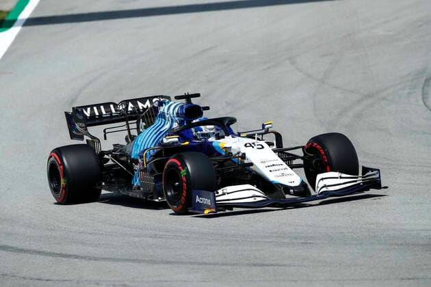 45 NISSANY Roy (il), Williams Racing F1 FW43B, action during the Formula 1 Aramco Gran Premio De Espana 2021 from May 07 to 10, 2021 on the Circuit de Barcelona-Catalunya, in Montmelo, near Barcelona, Spain FORMULE 1 : Grand prix d Espagne - Barcelone - Essais - 07 05 2021 DPPI Panoramic 
