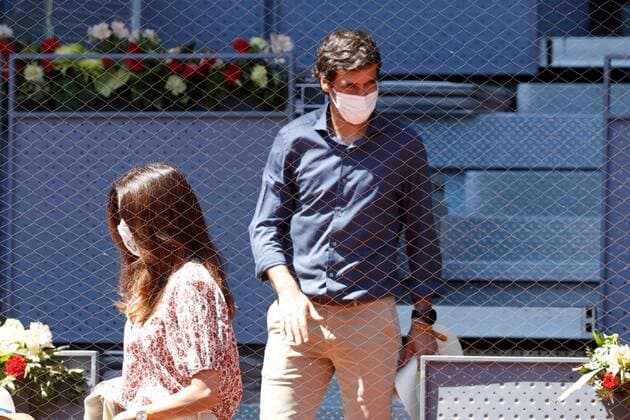 Real Madrid Castilla and former soccer player, Raul Gonzalez, watches the Mutua Madrid Open quarterfinal match between Rafa Nadal of Spain and Alexander Zverev of Germany, held in Madrid, Spain, 07 May 2021. Mutua Madrid Open tennis tournament !ACHTUNG: NUR REDAKTIONELLE NUTZUNG!  Copyright: xCHEMAxMOYAx GRAF1540 20210507-637559998371730715