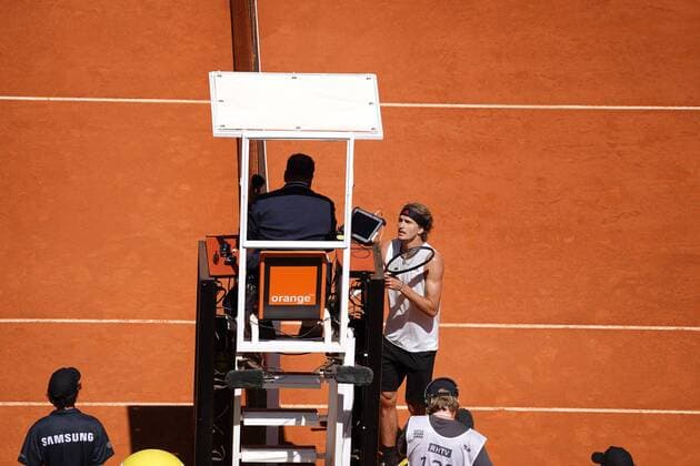 Rafae lNadal SPA VS Alexander Zverev GER Durning Match Master 1000 Mutua Madrid Open 2021, Madrid May 7, 2021 Cordon Press  xx xx