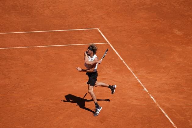 Rafae lNadal SPA VS Alexander Zverev GER Durning Match Master 1000 Mutua Madrid Open 2021, Madrid May 7, 2021 Cordon Press  xx xx