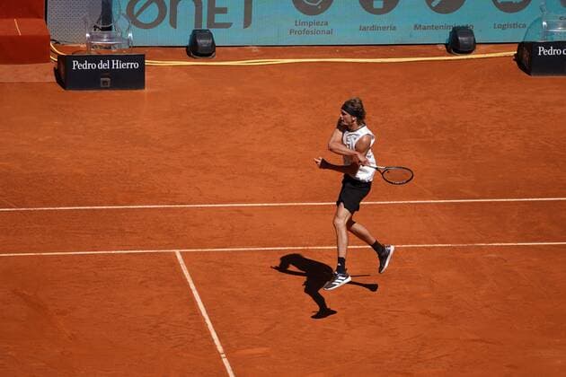 Rafae lNadal SPA VS Alexander Zverev GER Durning Match Master 1000 Mutua Madrid Open 2021, Madrid May 7, 2021 Cordon Press  xx xx