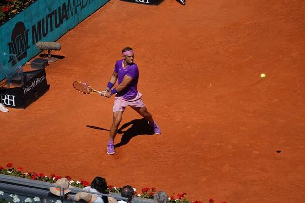 Rafae lNadal SPA VS Alexander Zverev GER Durning Match Master 1000 Mutua Madrid Open 2021, Madrid May 7, 2021 Cordon Press  xx xx