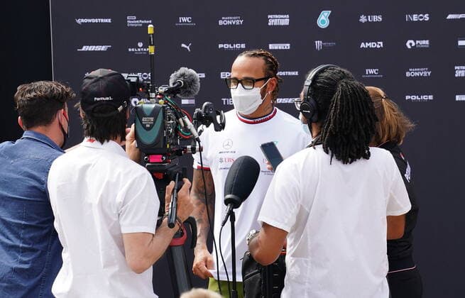 F1 Aramco Grand Prix of Spain 2021 07 05 2021, Circuit de Catalunya, Barcelona, F1 Aramco Grand Prix of Spain 2021 , in picture Lewis Hamilton GBR 44 , Mercedes AMG Petronas Formula One Team nordphotoxGmbHx xBratic nph00250