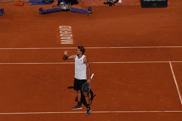 Rafael Nadal SPA VS Alexander Zverev GER Durning Match Master 1000 Mutua Madrid Open 2021, Madrid May 7, 2021 Cordon Press Cordon Press  xx xx