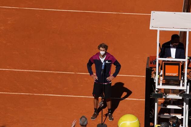 Rafael Nadal SPA VS Alexander Zverev GER Durning Match Master 1000 Mutua Madrid Open 2021, Madrid May 7, 2021 Cordon Press Cordon Press  xx xx